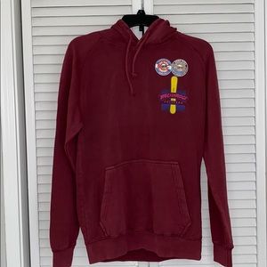 New adult burgundy hoodie from the duck co.